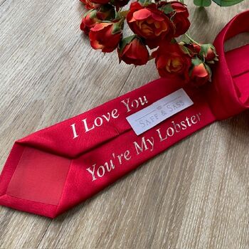 Personalised Valentines Men's Tie, 2 of 5