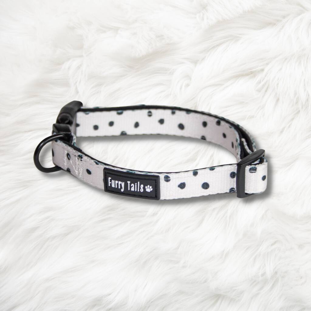 'Cookies 'N' Cream' Adjustable Dog Collar By Furry Tails