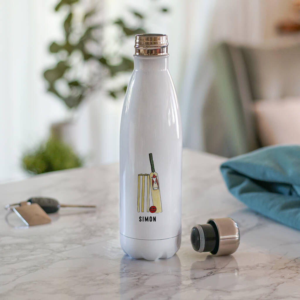 Personalised Cricket Water Bottle