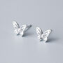 Sterling Silver Butterfly Stud Earrings, thumbnail 1 of 5