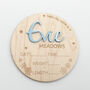 Personalised Baby Name And Stats Announcement Plaque, thumbnail 3 of 12