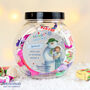 Personalised Christmas Snowman Jar Of Sweets, thumbnail 1 of 4