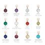 Gold Plated Or Sterling Sliver Birthstone Drop Earrings, thumbnail 6 of 6