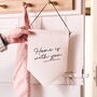 Personalised Slogan Linen Flag, thumbnail 1 of 3