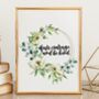 Have Courage And Be Kind Wreath Print, thumbnail 1 of 5