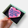 More Women Like You Heart Letterbox Iced Cookie, thumbnail 3 of 10