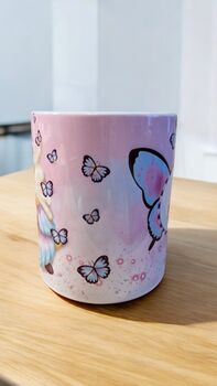 Gonk Butterfly Purple Mug, Personalised Gifts, Birthday, 2 of 4