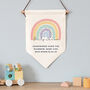 Personalised Rainbow Baby Girl Banner Gift, thumbnail 2 of 2