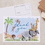 Jungle Safari Children's Thank You A6 Postcard Pack, thumbnail 1 of 3