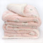Personalised Pink Bunny Sherpa Baby Blanket, thumbnail 6 of 10