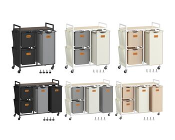 Laundry Sorter Cart With Removable Liners, 6 of 6