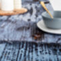 Abstract Textured Cotton Table Runner 'Breeze', thumbnail 5 of 5