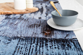 Abstract Textured Cotton Table Runner 'Breeze', 5 of 5