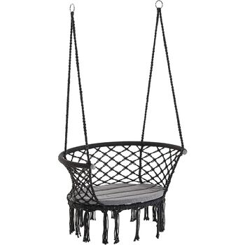 Outdoor Hanging Rope Chair Macrame Garden Hammock Chair, 10 of 10