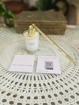 Gold Candle Snuffer In A Satin Bag, 3 of 4