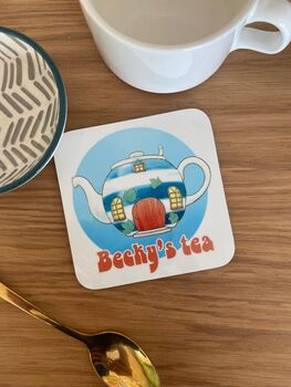 Personalised Teapot Coaster, 4 of 7