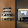 Entrance Metal Door Sign Art Deco Or Modern, thumbnail 6 of 6