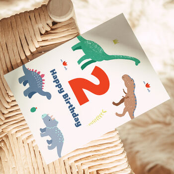Dinosaurs Happy Birthday Card, 12 of 12