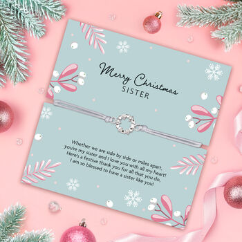 Merry Christmas Sister Bracelet, 2 of 5