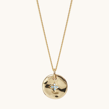 December Birthstone Necklace 18ct Gold Plate, 2 of 6