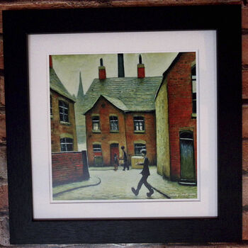 Framed 'Parcel Man' Print. Lowry Style, 2 of 3