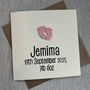 Personalised New Baby Toes Card, thumbnail 1 of 2