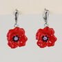 Poppy Dangle Hoop Earrings, thumbnail 1 of 3