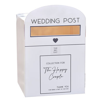 White Wedding Post Box, 3 of 4
