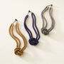 Fair Trade Handmade Glass Bead Knot Tube Necklace 55cm, thumbnail 1 of 10