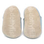 Dotty Fish Choo Choo Train Soft Leather Baby Shoes With Barefoot Soles, thumbnail 6 of 7