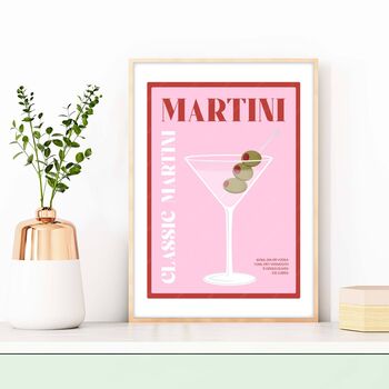 Classic Martini Cocktail Poster, 2 of 5