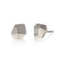 Silver Nugget Studs, thumbnail 2 of 3