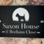 Personalised Scottie/West Highland Terrier Dog Design House Number Sign Acrylic, thumbnail 4 of 5