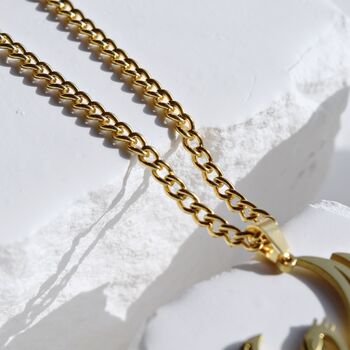 18 K Gold Phoenix Necklace Gift Firebird Pendant, 3 of 5