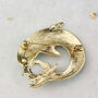 Dolphin And Pearl Brooch, thumbnail 3 of 7