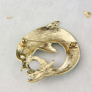 Dolphin And Pearl Brooch, 3 of 7