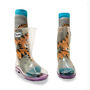 Squelch Transparent Wellies And Three Sock Set Tiger, thumbnail 6 of 7