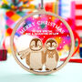 Personalised Couples Penguin Christmas Tree Decoration, thumbnail 1 of 6