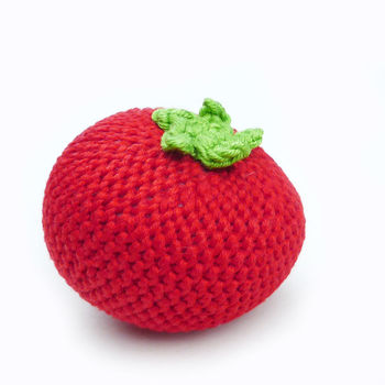 Tomato Soft Toy Crochet Fruit, 8 of 8