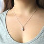Sterling Solid Silver Coffee Bean Necklace, thumbnail 6 of 6