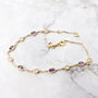 Gold Vermeil Plated Amethyst And White Topaz Bracelet, thumbnail 6 of 8