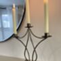 Antique Brass Vintage Style Candelabra, thumbnail 4 of 5