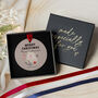 Personalised Teacher Christmas Ornament Ceramic, thumbnail 4 of 7