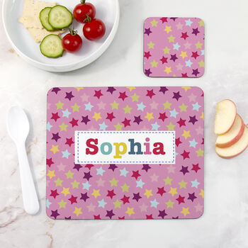 Personalised Girl's Patterned Placemat Set, 10 of 12