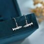 Sterling Silver Trout Fish Drop Dangle Earrings, thumbnail 1 of 11