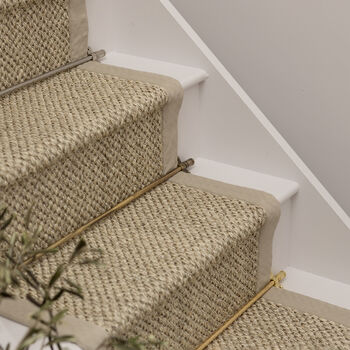 Polished Brass Stair Rods With Piston Finials, 2 of 6