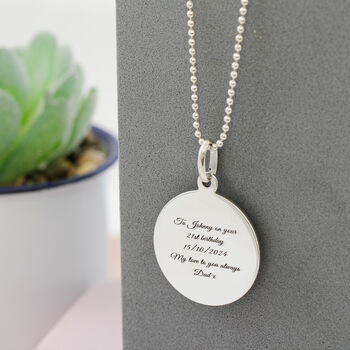 Classic St Christopher Sterling Silver Necklace 24mm, 7 of 12