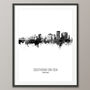 Southend On Sea Skyline Portrait Print And Box Canvas, thumbnail 4 of 5