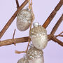 G Decor String Of Glass Acorn Christmas Tree Ornaments, thumbnail 3 of 4