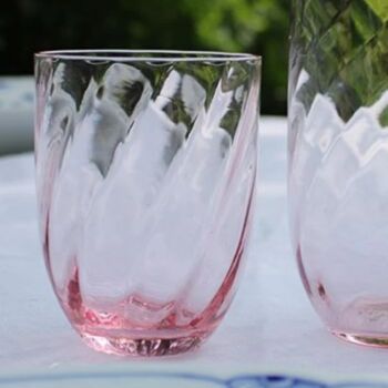 Delicate Swirl Glass Ombre Tumblers, 3 of 7